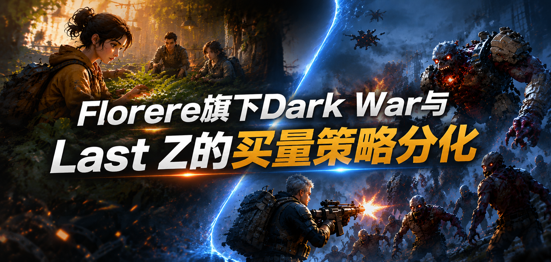 Florere旗下Dark War与Last Z的买量策略分化