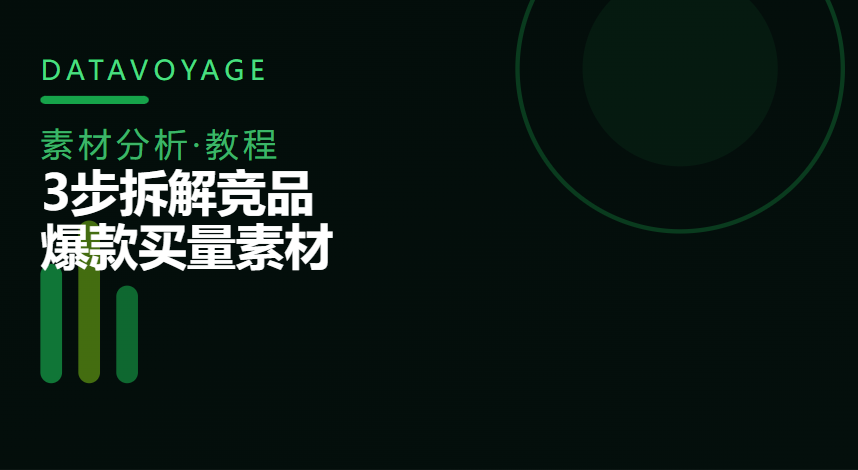 广告优化师必看:3步拆解竞品爆款买量素材